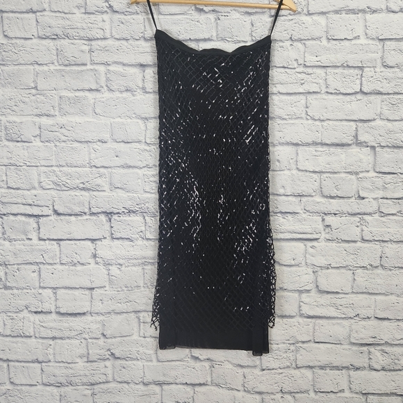 Anthropologie Sequin Netting Midi Skirt - Picture 4 of 9